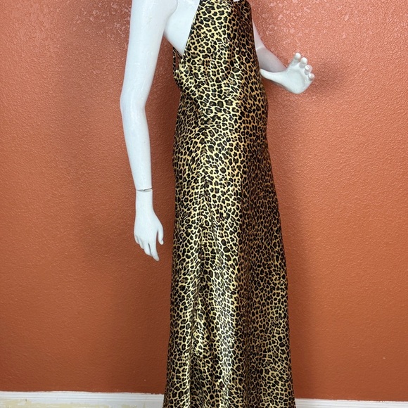 VICTORIA'S SECRET Leopard Print Satin Medium Chemise Full Length Lingerie.  E33 - Picture 5 of 15